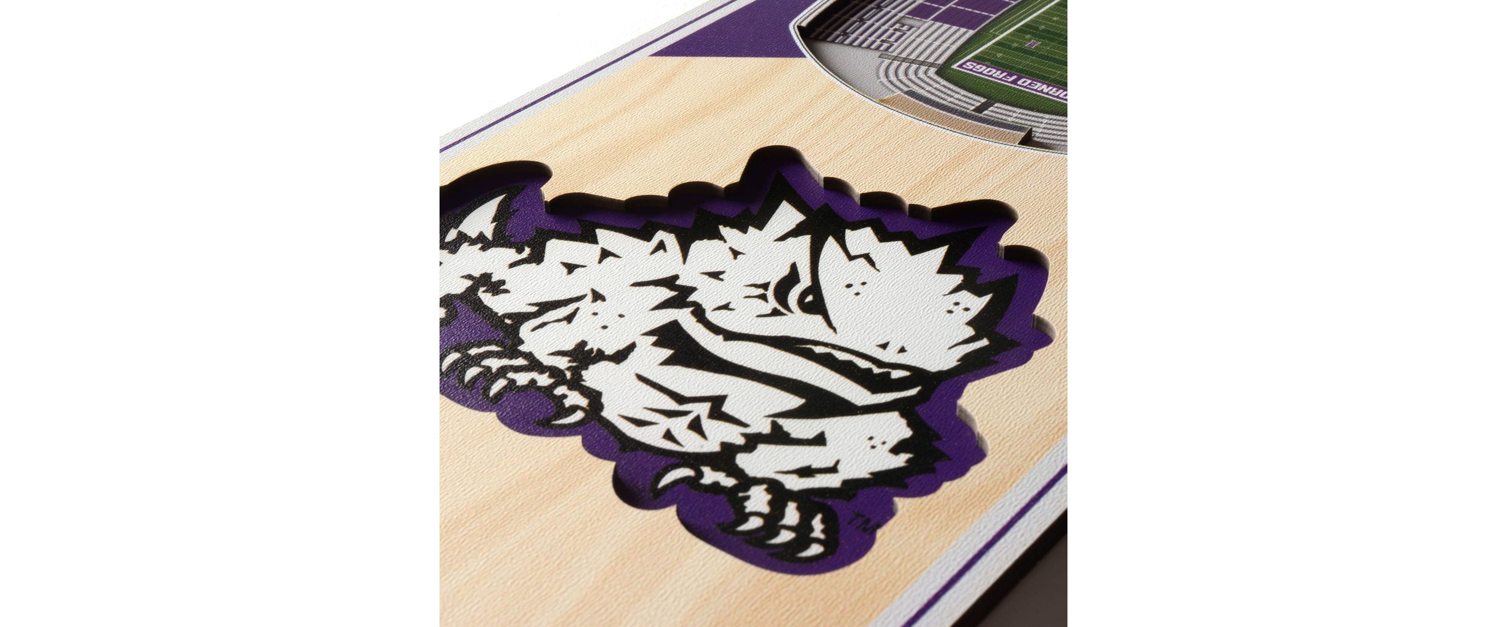 YouTheFan NCAA TCU Horned Frogs 3D Stadium 6x19 Banner - Amon G. Carter Stadium