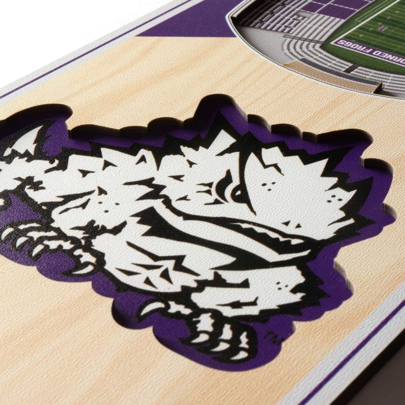 YouTheFan NCAA TCU Horned Frogs 3D Stadium 6x19 Banner - Amon G. Carter Stadium