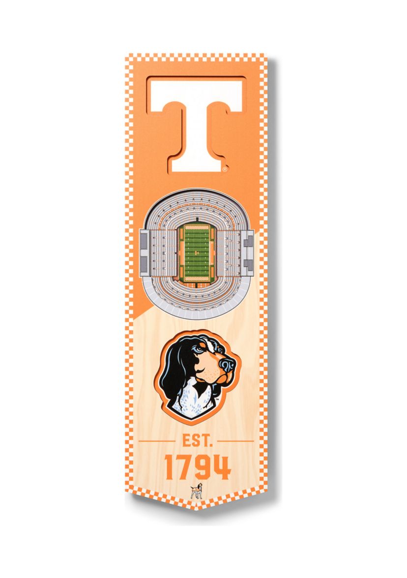 YouTheFan NCAA Tennessee Volunteers 3D Stadium 6x19 Banner - Neyland Stadium