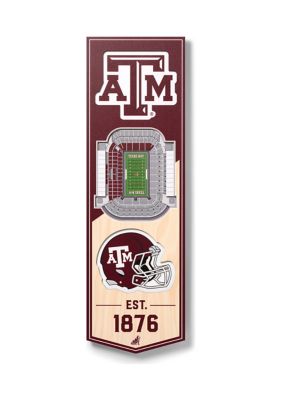 YouTheFan NCAA Texas A&M Aggies 3D Stadium 6x19 Banner - Kyle Field