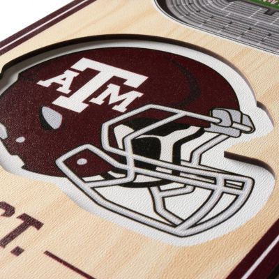 YouTheFan NCAA Texas A&M Aggies 3D Stadium 6x19 Banner - Kyle Field