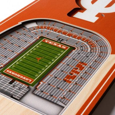 YouTheFan YouTheFan NCAA Texas Longhorns 3D Stadium 6x19 Banner - Darrell K Royal-Texas Memorial Stadium