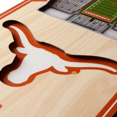 YouTheFan YouTheFan NCAA Texas Longhorns 3D Stadium 6x19 Banner - Darrell K Royal-Texas Memorial Stadium