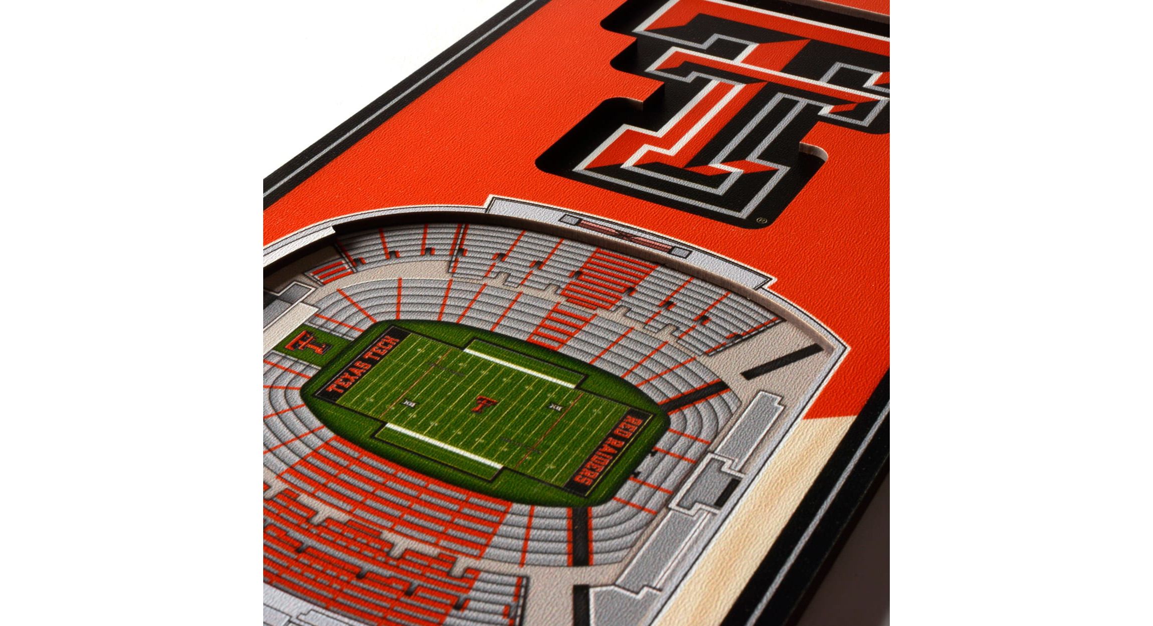 YouTheFan NCAA Texas Tech Red Raiders 3D Stadium 6x19 Banner - Jones AT&T Stadium