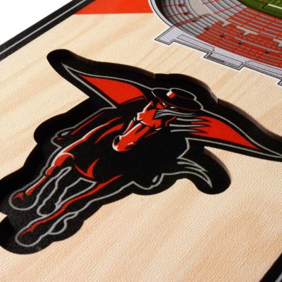 YouTheFan NCAA Texas Tech Red Raiders 3D Stadium 6x19 Banner - Jones AT&T Stadium