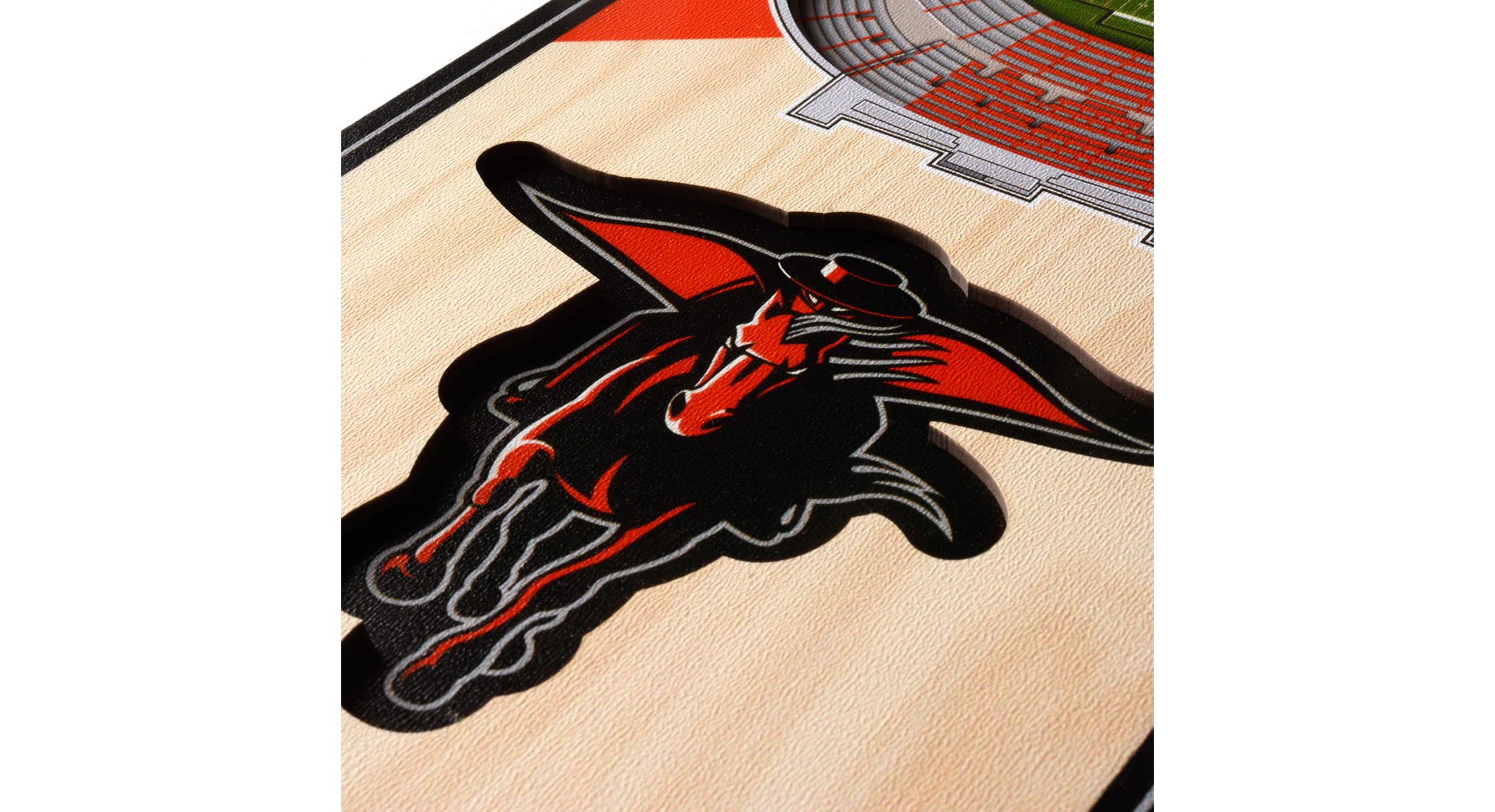 YouTheFan NCAA Texas Tech Red Raiders 3D Stadium 6x19 Banner - Jones AT&T Stadium