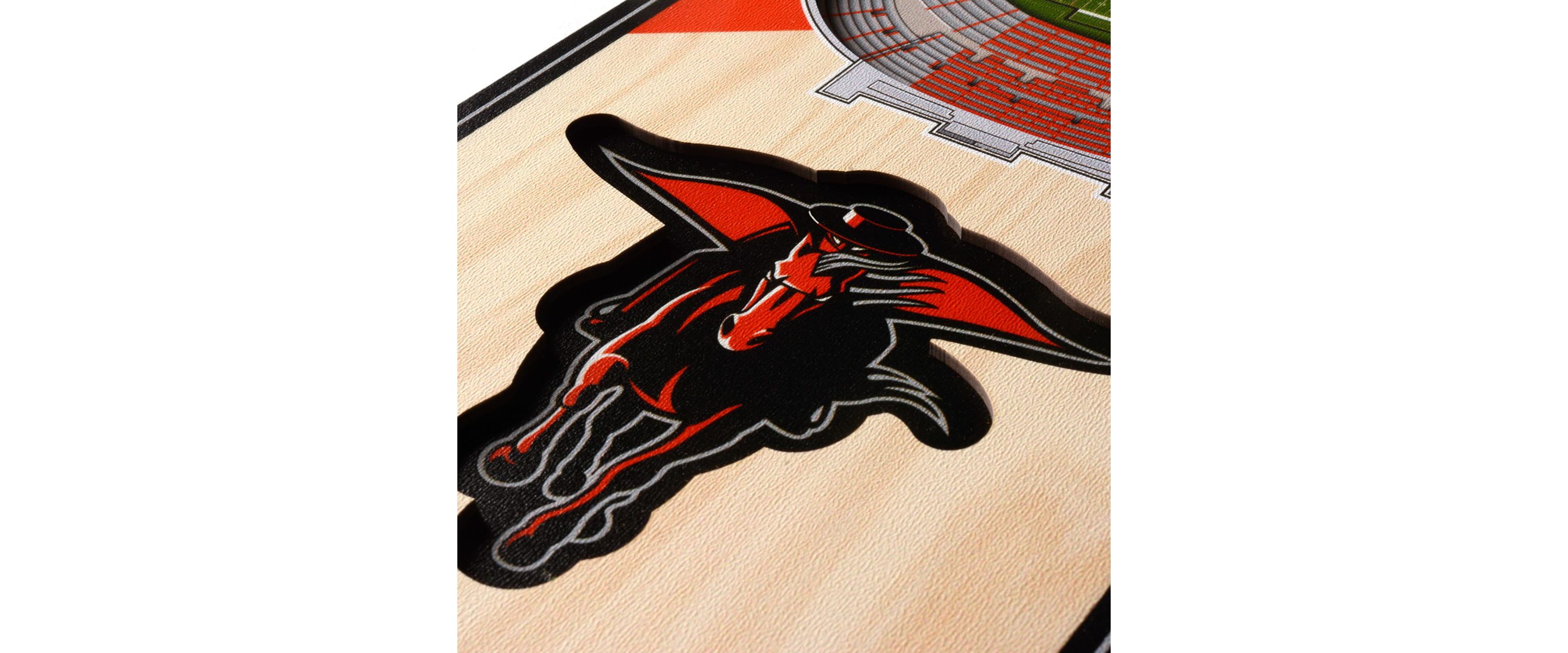 YouTheFan YouTheFan NCAA Texas Tech Red Raiders 3D Stadium 6x19 Banner ...