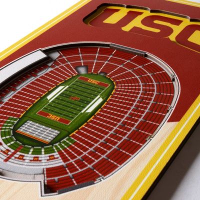 YouTheFan NCAA USC Trojans 3D Stadium 6x19 Banner - Los Angeles Memorial Coliseum