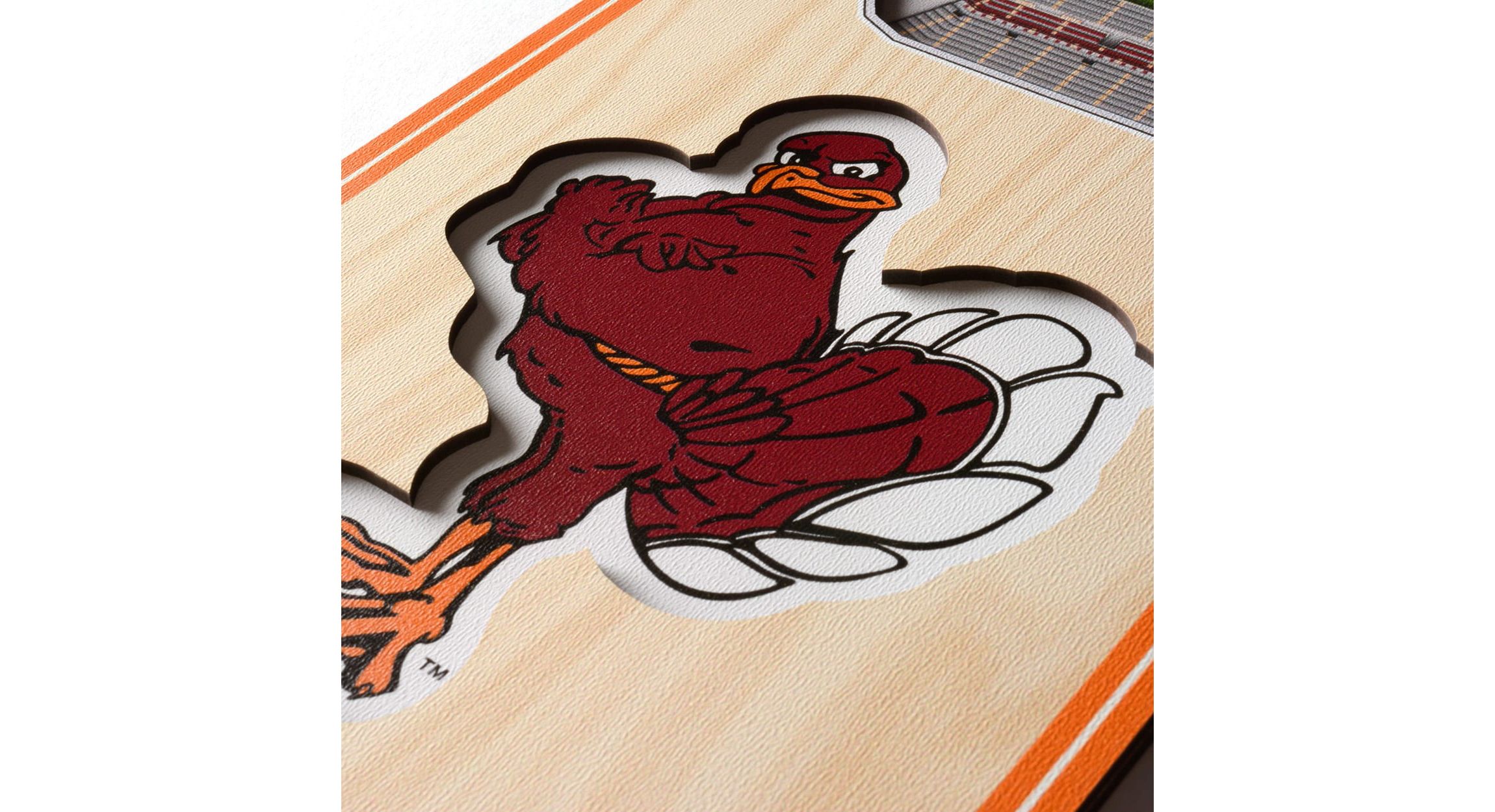 YouTheFan NCAA Virginia Tech Hokies 3D Stadium 6x19 Banner - Lane Stadium Worsham Field
