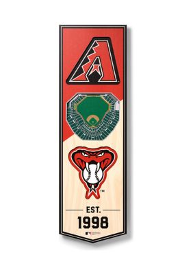 YouTheFan MLB Arizona Diamondbacks 3D Stadium 6x19 Banner - Chase Field