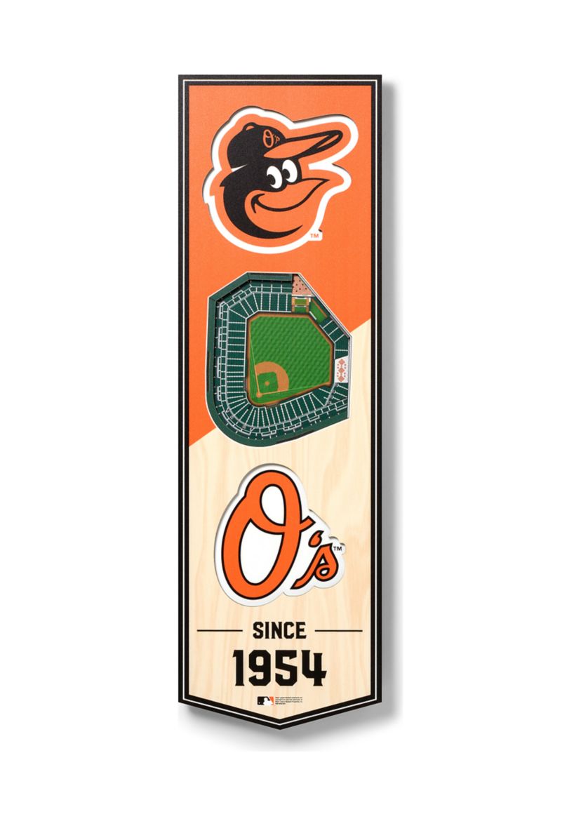 YouTheFan MLB Baltimore Orioles 3D Stadium 6x19 Banner - Oriole Park at Camden Yards