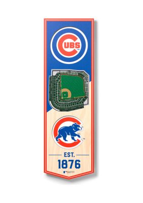 YouTheFan MLB Chicago Cubs 3D Stadium 6x19 Banner - Wrigley Field