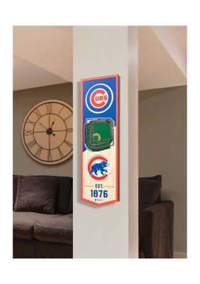 YouTheFan MLB Chicago Cubs 3D Stadium 6x19 Banner - Wrigley Field