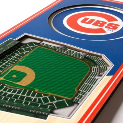 YouTheFan MLB Chicago Cubs 3D Stadium 6x19 Banner - Wrigley Field