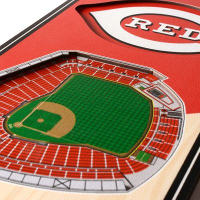 YouTheFan MLB Cincinnati Reds 3D Stadium 6x19 Banner - Great American Ball Park