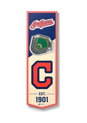 Cleveland Indians YouTheFan MLB Cleveland Guardians 3D Stadium 6x19 Banner - Progressive Field