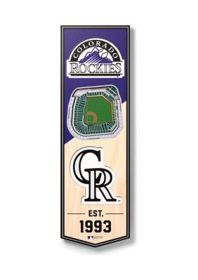 YouTheFan MLB Colorado Rockies 3D Stadium 6x19 Banner - Coors Field