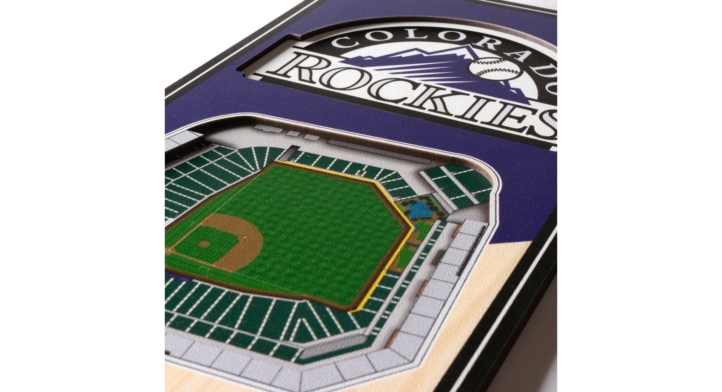 YouTheFan MLB Colorado Rockies 3D Stadium 6x19 Banner - Coors Field