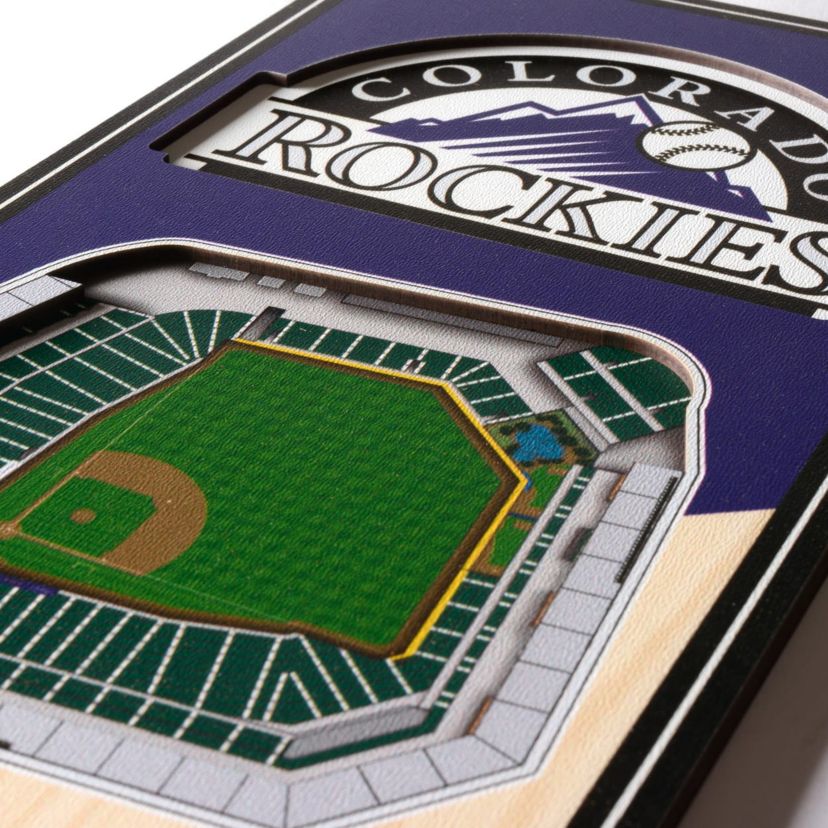 YouTheFan MLB Colorado Rockies 3D Stadium 6x19 Banner - Coors Field