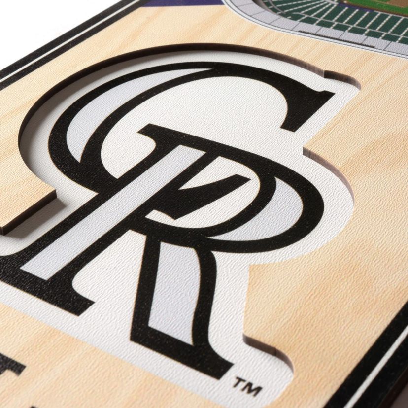 YouTheFan MLB Colorado Rockies 3D Stadium 6x19 Banner - Coors Field