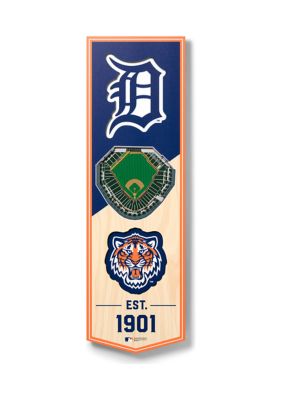 YouTheFan MLB Detroit Tigers 3D Stadium 6x19 Banner - Comerica Park