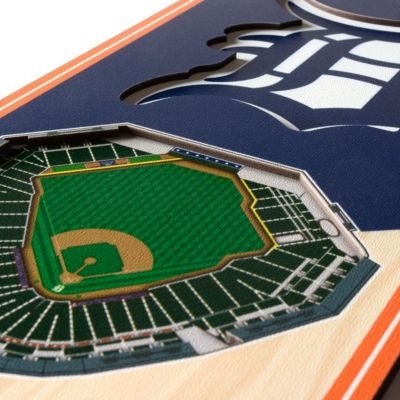 YouTheFan MLB Detroit Tigers 3D Stadium 6x19 Banner - Comerica Park