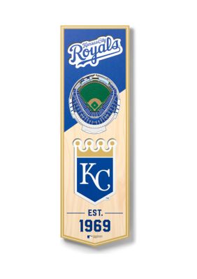 YouTheFan MLB Kansas City Royals 3D Stadium 6x19 Banner - Kauffman Stadium