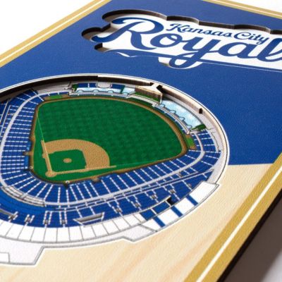 YouTheFan MLB Kansas City Royals 3D Stadium 6x19 Banner - Kauffman Stadium