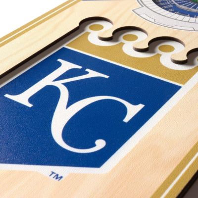 YouTheFan MLB Kansas City Royals 3D Stadium 6x19 Banner - Kauffman Stadium