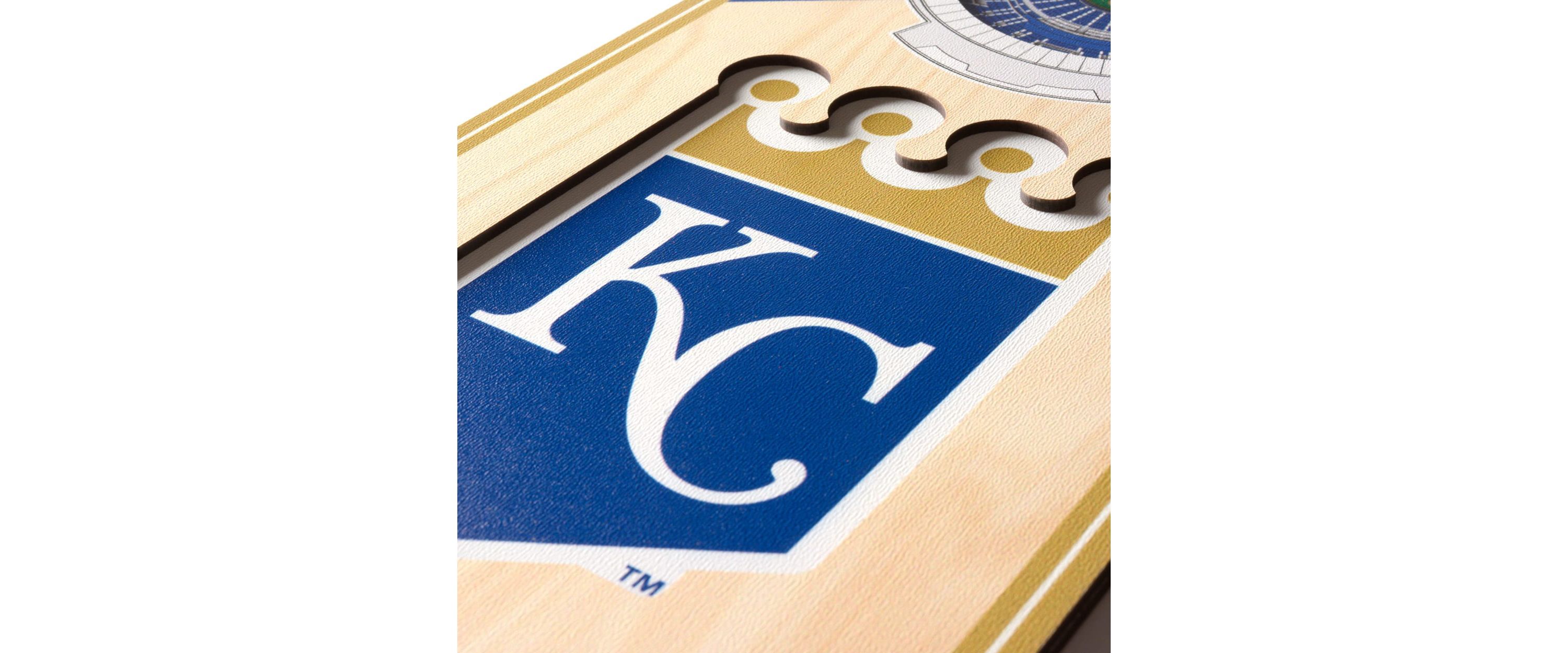 YouTheFan MLB Kansas City Royals 3D Stadium 6x19 Banner - Kauffman Stadium