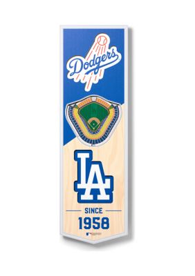 YouTheFan MLB Los Angeles Dodgers 3D Stadium 6x19 Banner - Dodger Stadium