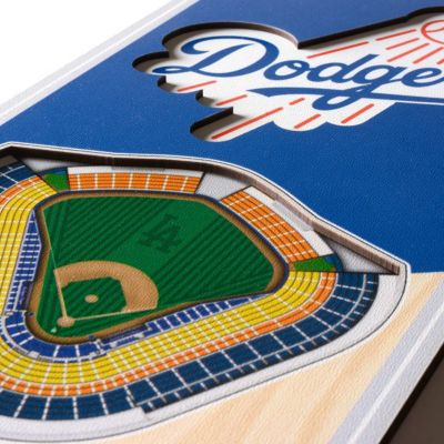 YouTheFan MLB Los Angeles Dodgers 3D Stadium 6x19 Banner - Dodger Stadium