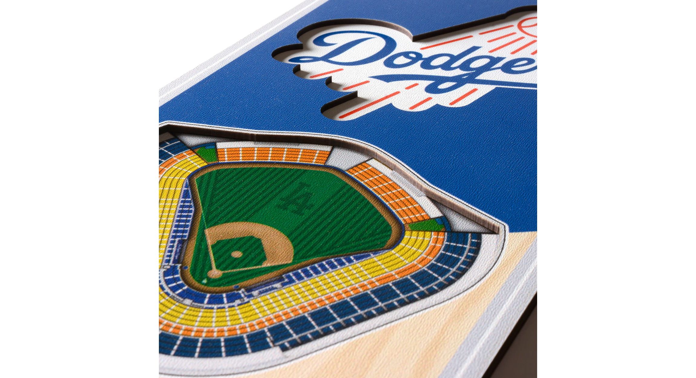 YouTheFan MLB Los Angeles Dodgers 3D Stadium 6x19 Banner - Dodger Stadium