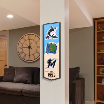 YouTheFan MLB Miami Marlins 3D Stadium 6x19 Banner - Marlins Park