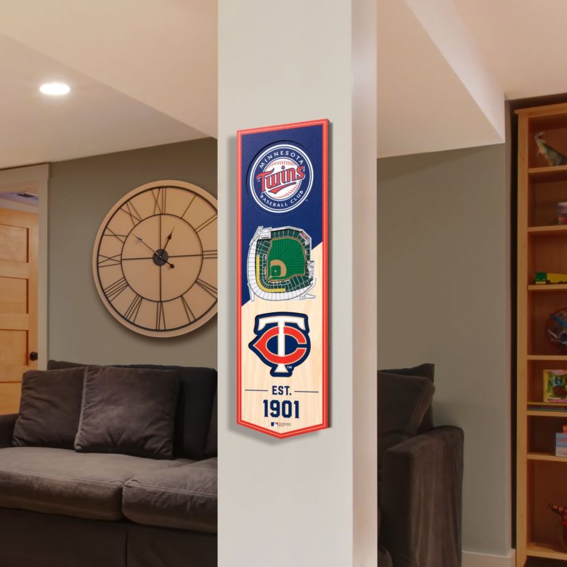 YouTheFan MLB Minnesota Twins 3D Stadium 6x19 Banner - Target Field