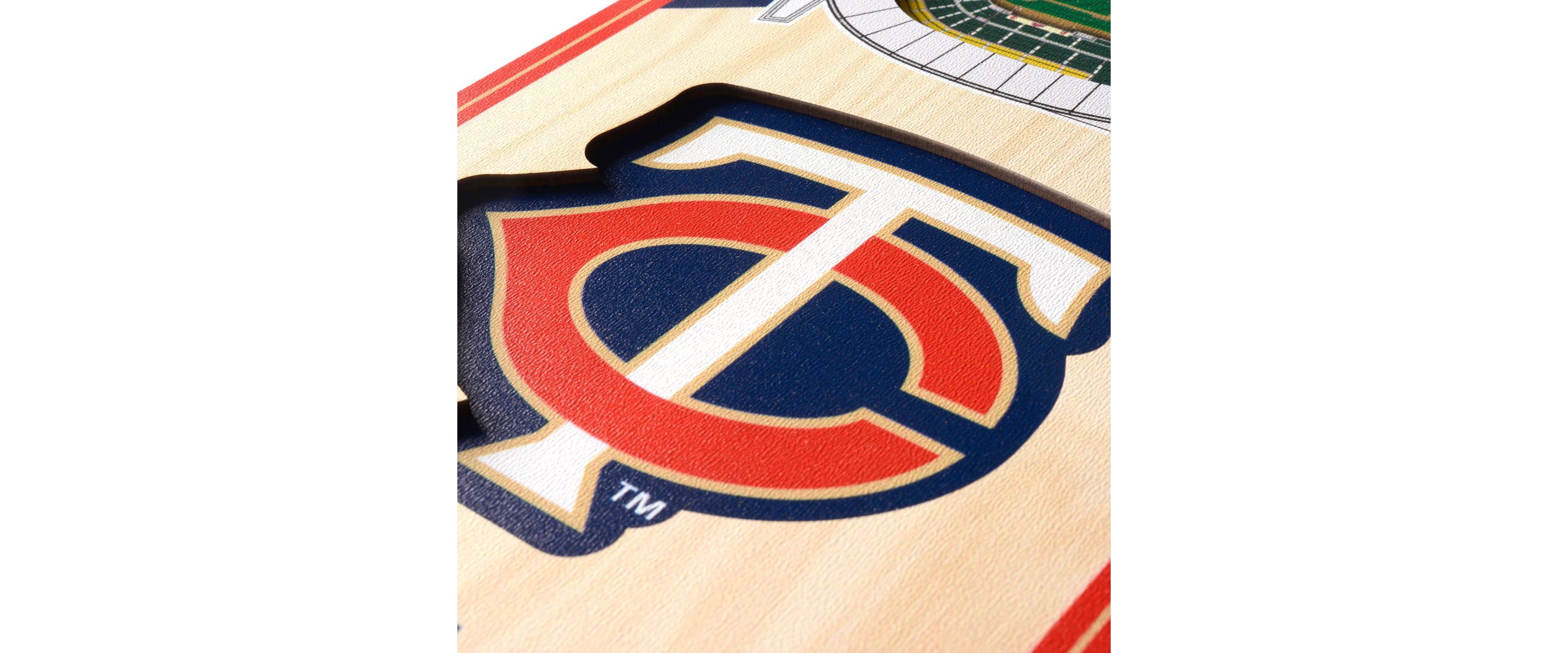 YouTheFan MLB Minnesota Twins 3D Stadium 6x19 Banner - Target Field