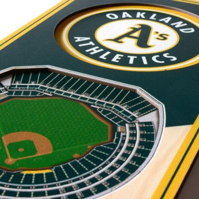 YouTheFan MLB Oakland Athletics 3D Stadium 6x19 Banner - Oakland Coliseum