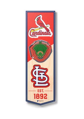 YouTheFan MLB St. Louis Cardinals 3D Stadium 6x19 Banner - Busch Stadium