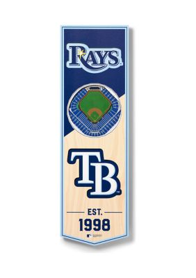 YouTheFan MLB Tampa Bay Rays 3D Stadium 6x19 Banner - Tropicana Field