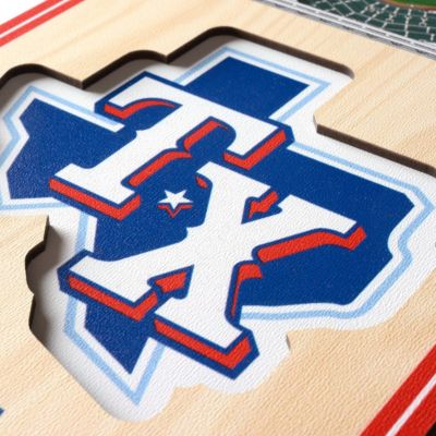 YouTheFan MLB Texas Rangers 3D Stadium 6x19 Banner - Globe Life Park in Arlington