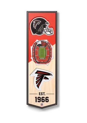 YouTheFan NFL Atlanta Falcons 3D Stadium 6x19 Banner - Benz Stadium