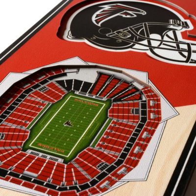 YouTheFan NFL Atlanta Falcons 3D Stadium 6x19 Banner - Benz Stadium