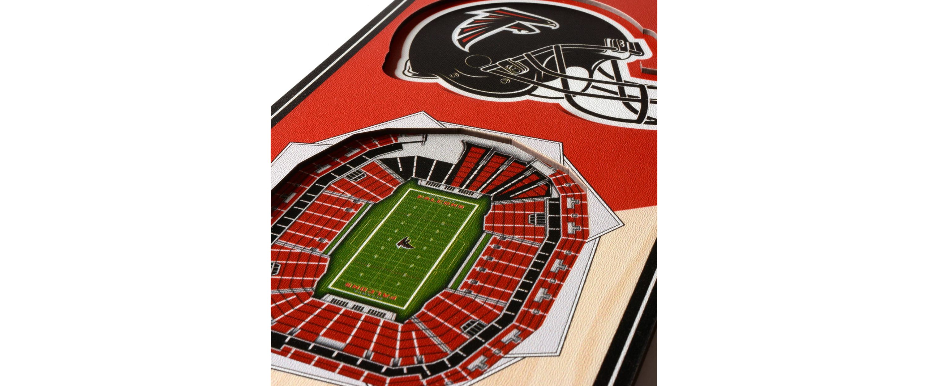 YouTheFan NFL Atlanta Falcons 3D Stadium 6x19 Banner - Benz Stadium