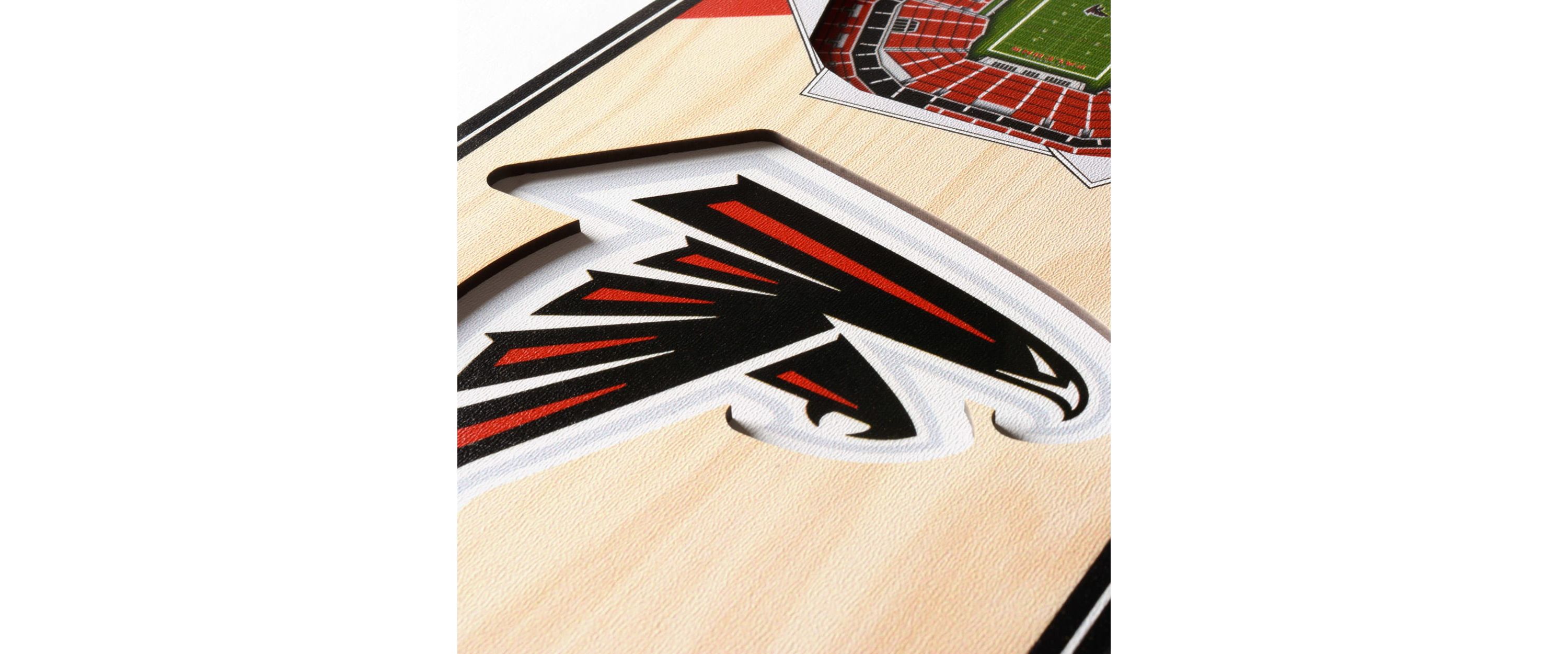 YouTheFan NFL Atlanta Falcons 3D Stadium 6x19 Banner - Benz Stadium