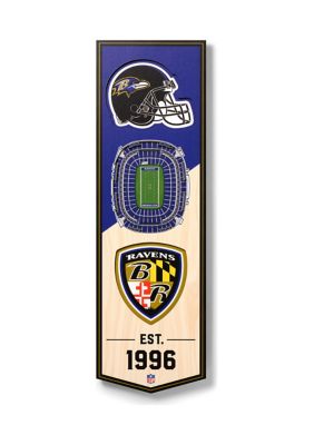 YouTheFan NFL Baltimore Ravens 3D Stadium 6x19 Banner - M&T Bank Stadium