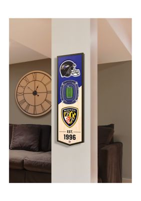 YouTheFan NFL Baltimore Ravens 3D Stadium 6x19 Banner - M&T Bank Stadium