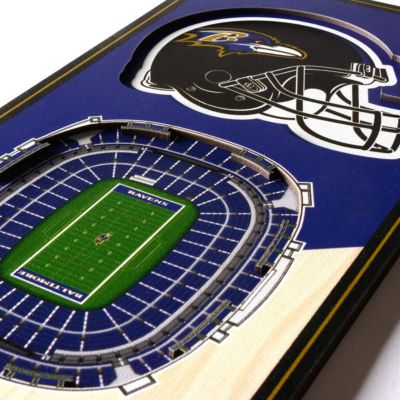 YouTheFan NFL Baltimore Ravens 3D Stadium 6x19 Banner - M&T Bank Stadium