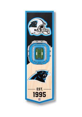 YouTheFan NFL Carolina Panthers 3D Stadium 6x19 Banner - Bank of America Stadium