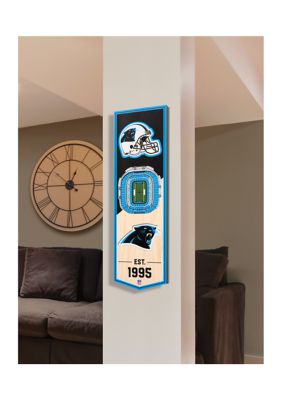 YouTheFan NFL Carolina Panthers 3D Stadium 6x19 Banner - Bank of America Stadium