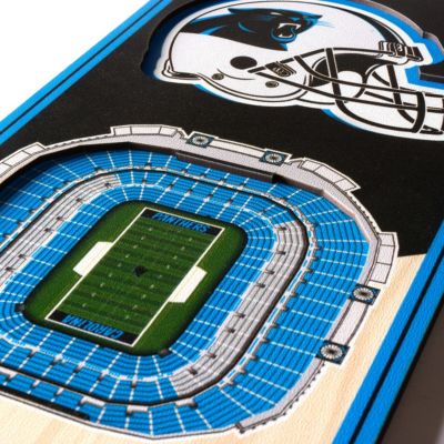 YouTheFan NFL Carolina Panthers 3D Stadium 6x19 Banner - Bank of America Stadium